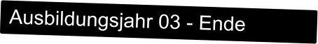 Ausbildungsjahr 03 - Ende