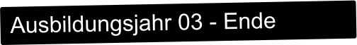 Ausbildungsjahr 03 - Ende