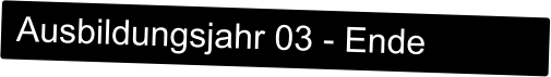 Ausbildungsjahr 03 - Ende