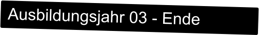 Ausbildungsjahr 03 - Ende