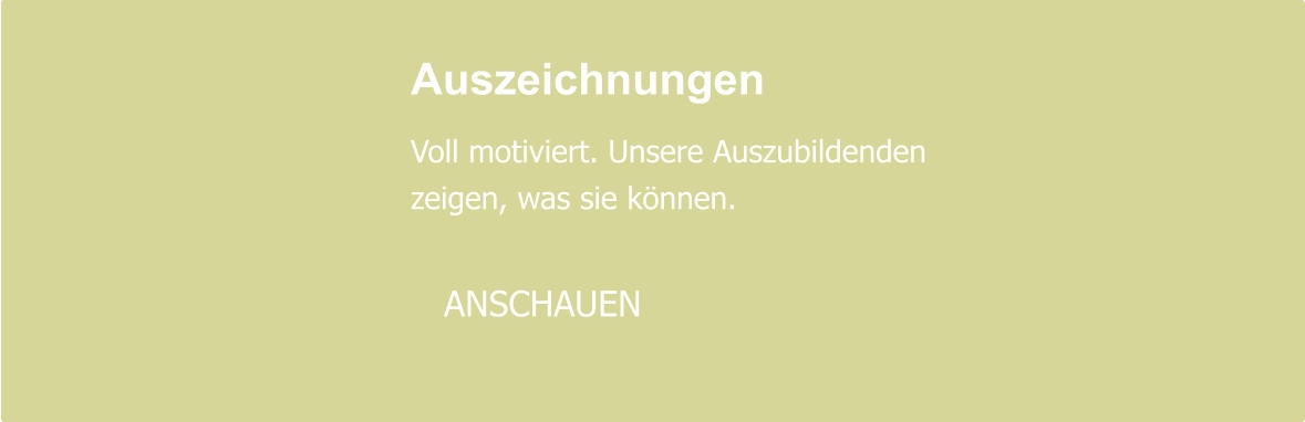 Auszeichnungen  Voll motiviert. Unsere Auszubildenden zeigen, was sie können.     ANSCHAUEN